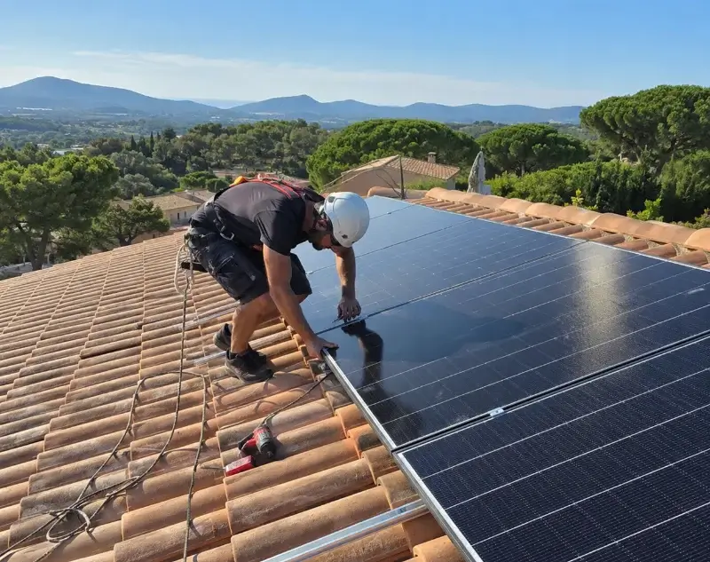 Installateur panneaux solaires Puimisson — pose photovoltaïque sur toiture