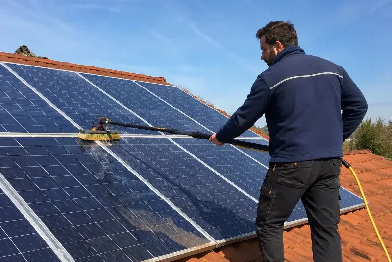 Nettoyage et entretien de panneaux solaires à Puimisson